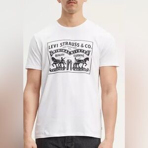 Levi’s Men's 2-Horse Graphic Regular Fit Crewneck T-shirt M